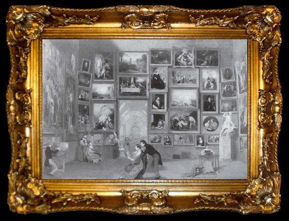 framed  Samuel Finley Breese Morse Die Galerie des Louvre, ta009-2